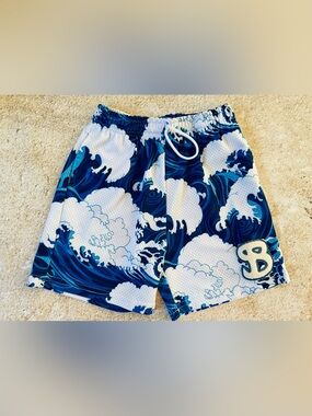 🌊 Bucketsquad BKTSQD Waves Mesh Basketball Shorts YXL 9-10 🌊